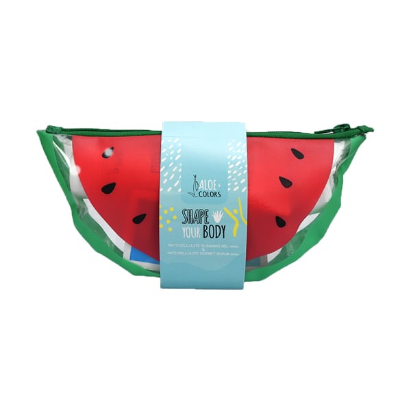 Aloe+ Colors Shape your Body Gift Bag with Anti-Cellulite Slimming Gel, 100ml & Anti-Cellulite Sorbet Scrub, 100ml 1 set