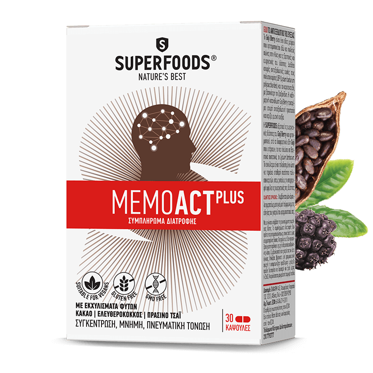 Superfoods Memoact Plus 30 kapsula