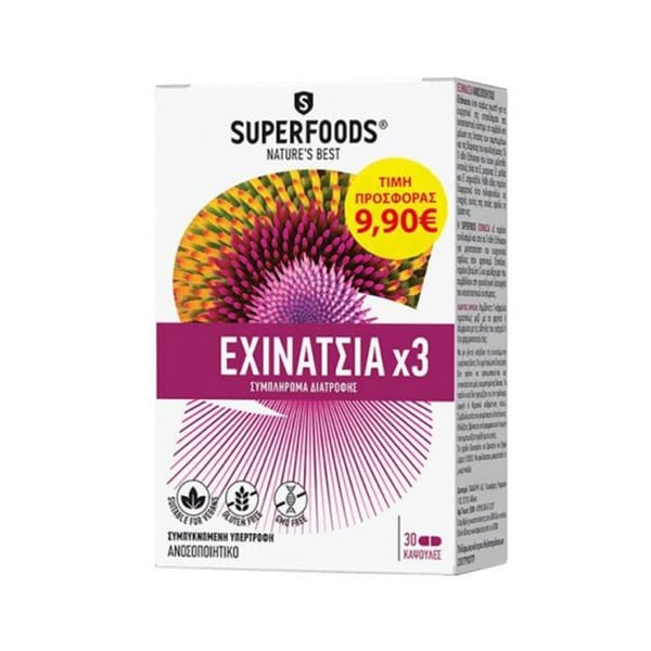 Superfoods Promo Echinacea x3 30 kapsula