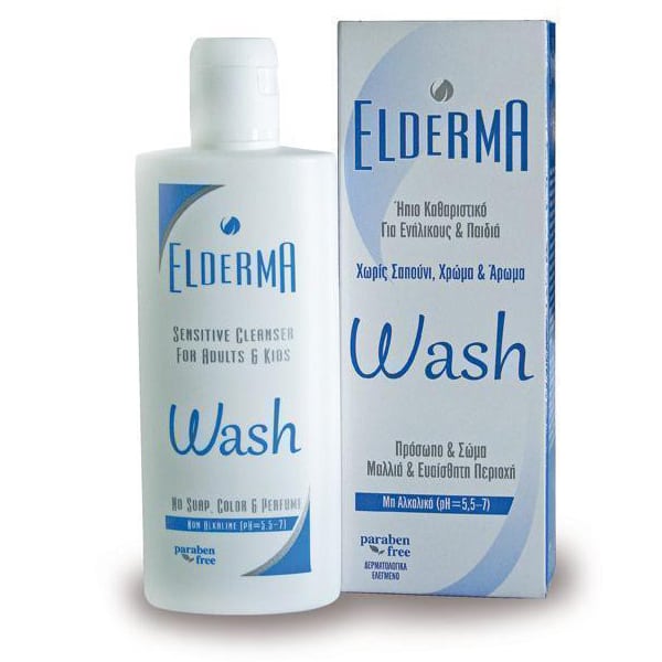 Elderma Wash Mild Cleanser for Adults & Kids 200 ml