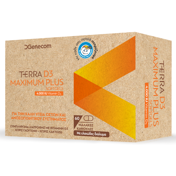 Genecom Terra D3 Maximum Plus 4000iu 60 kapsula të buta