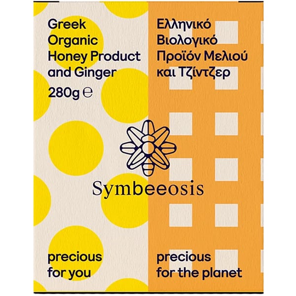 Symbeeosis Greek Organic Honey Product & Ginger 280gr