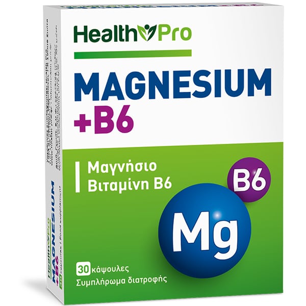 Health Pro Magnesium + Vitamin B6 30 kapsula