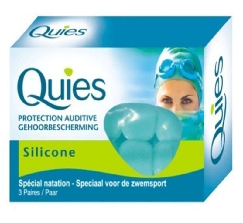 PharmaQ Quies Silicone Swimming Ear Plugs 3 palë