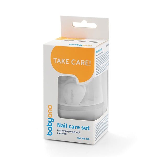 BabyOno Baby Nail Care Set with Case 1 Set - GRI