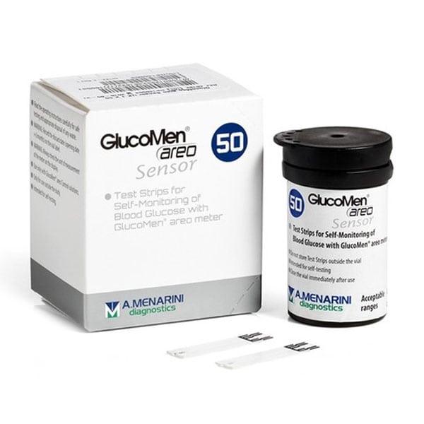 Menarini GlucoMen Areo Sensor Blood Glucose Test Strips 50 copë