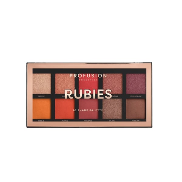 Profusion Rubies Mini Artistry 10 Shade Palette 1 copë