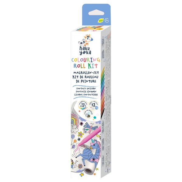 Haku Yoka Colouring Roll Kit 1 copë - Njëbrirësh Fantazie