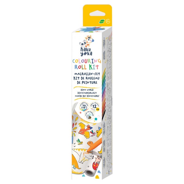 Haku Yoka Colouring Roll Kit 1 copë - Bota e Dinosë