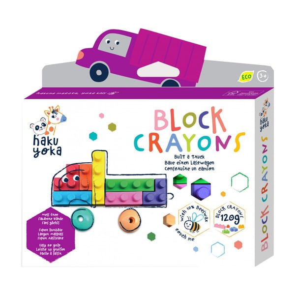 Haku Yoka Block Crayons Set of Crayons - Blocks 1 set - Kamion