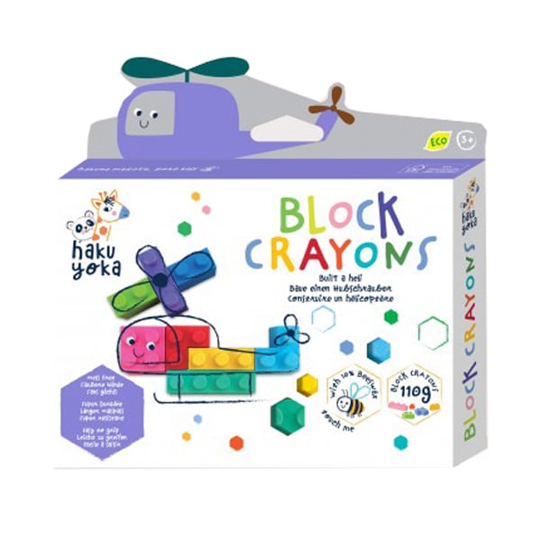 Haku Yoka Block Crayons Set of Crayons - Blocks 1 set - Helikopter