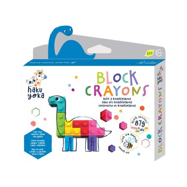 Haku Yoka Block Crayons Set of Crayons - Blocks 1 set - Brakiozaur