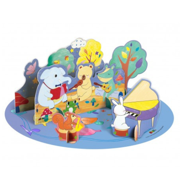Avenir Crayon Activity Forest Concert Kit aktivitetesh për fëmijë copë