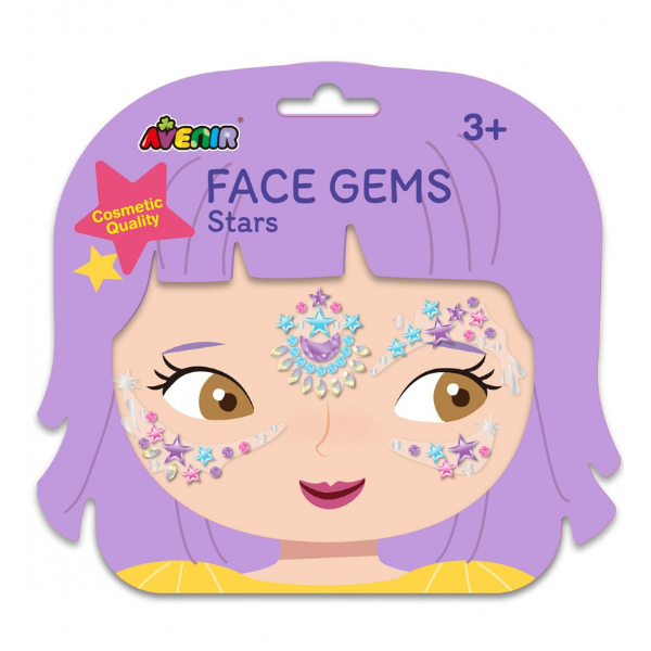 Avenir Face Gems Stars Set ngjitësesh për fëmijë 1 copë