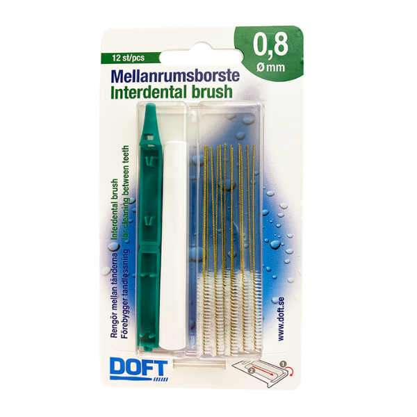 Doft Envelope Interdental Brushes 0.8mm 12 copë