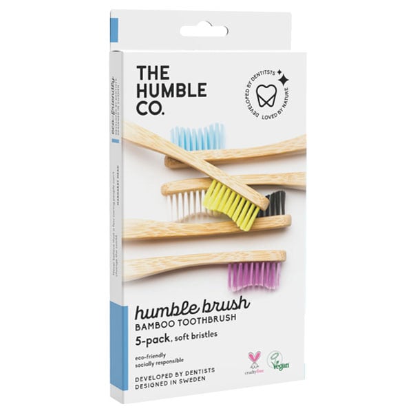 The Humble Co. Humble Brush Bamboo Toothbrush Adult Soft 5 copë
