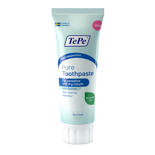 TePe Pure Toothpaste with Mild Mint Flavor 75 ml