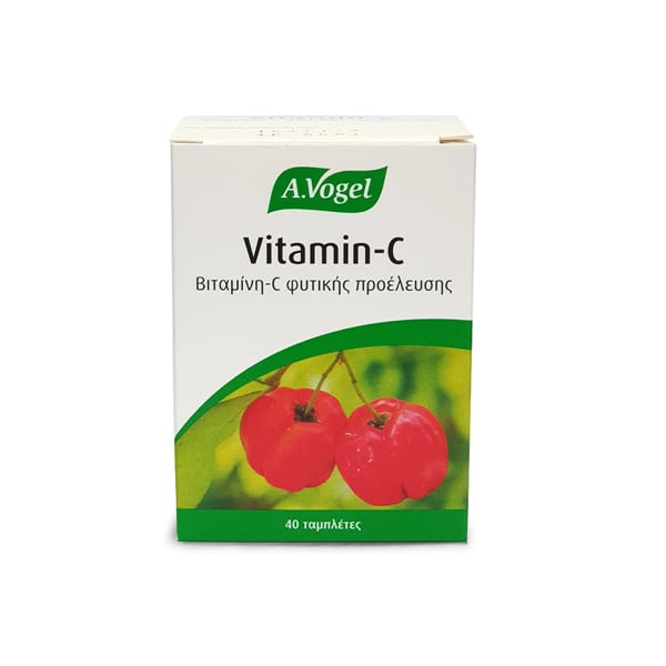 A. Vogel Vitamin C Organic 100% Absorbable Vitamin C from Fresh Acerola to Stimulate the Organism & Strengthen the Immune System 40 tableta
