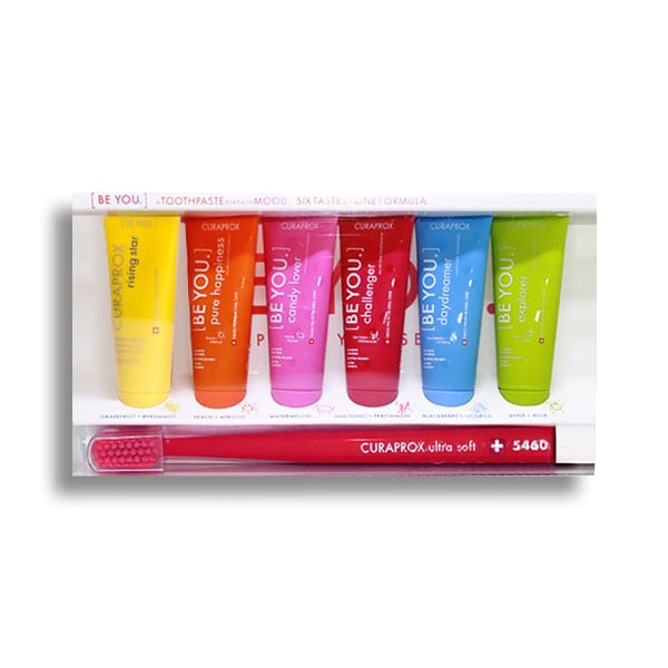 Curaprox Be You Six Taste Pack, 6 x 10ml & 1 toothbrush 1 set - Vjollcë