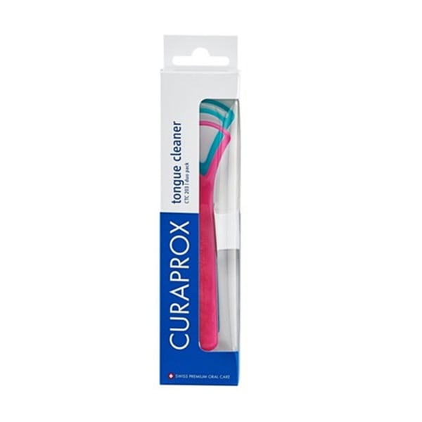 Curaprox Tongue Cleaner CTC 203 Duo Pack 2 copë - Rozë - Jeshile