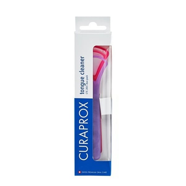 Curaprox Tongue Cleaner CTC 203 Duo Pack 2 copë - rozë-vjollcë