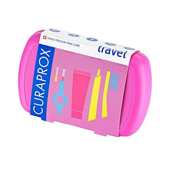 Curaprox Travel Set with Toothpaste, 10ml, Toothbrush, Interdental Brush & Box 1 set - Sfidues