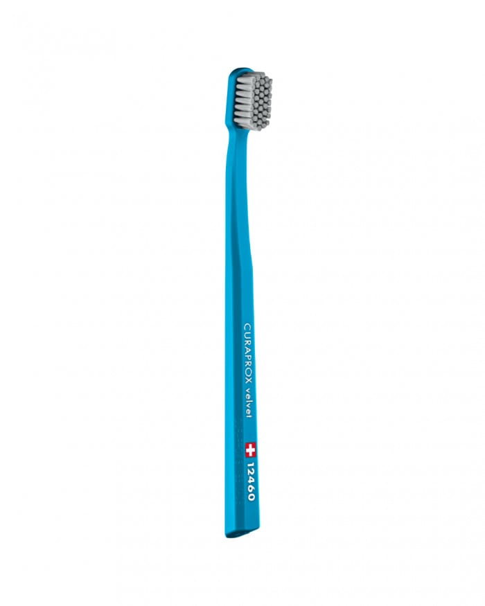 Curaprox Velvet 12460 Ultra Soft Toothbrush 1 copë - Blu-Gri