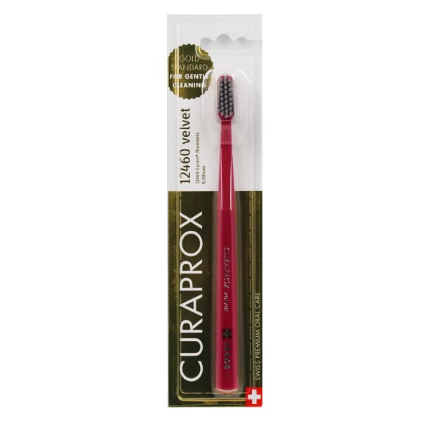 Curaprox Velvet 12460 Ultra Soft Toothbrush 1 copë - Gri-Fuksia