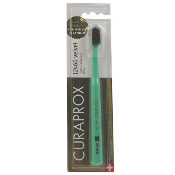 Curaprox Velvet 12460 Ultra Soft Toothbrush 1 copë - Lakër - Mollë e kalbur