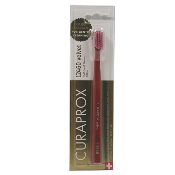 Curaprox Velvet 12460 Ultra Soft Toothbrush 1 copë - Rozë me pllaka