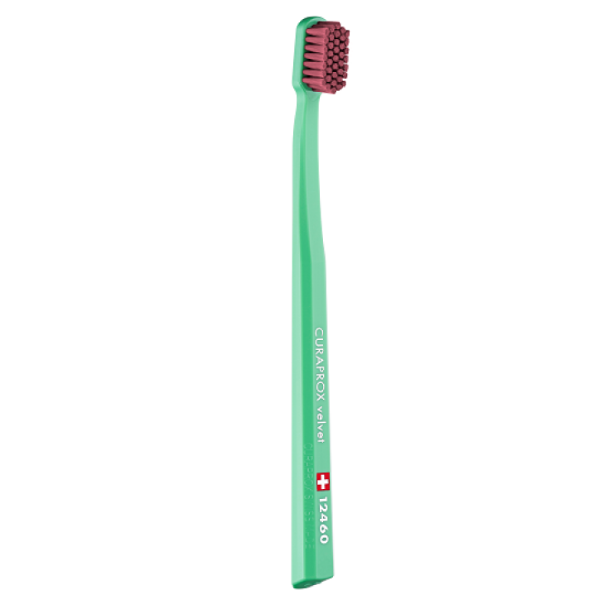 Curaprox Velvet 12460 Ultra Soft Toothbrush 1 copë - Jeshile e Çelët-Vjollcë