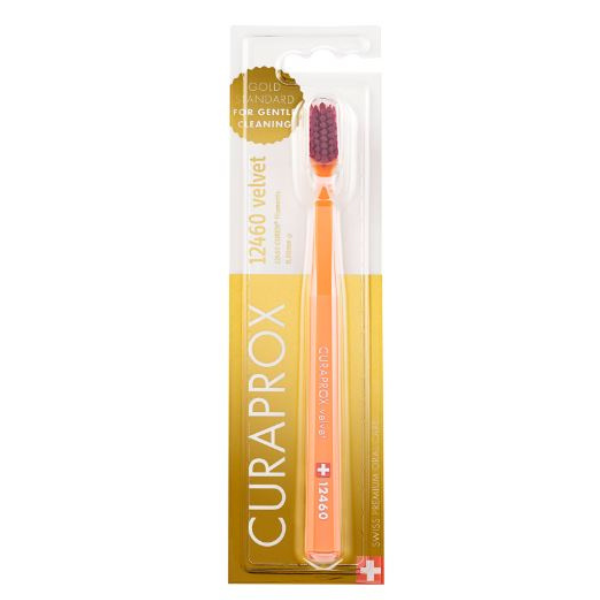Curaprox Velvet 12460 Ultra Soft Toothbrush 1 copë - Portokalli-Fuksia