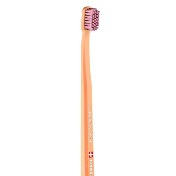 Curaprox Velvet 12460 Ultra Soft Toothbrush 1 copë - Portokalli-Rozë