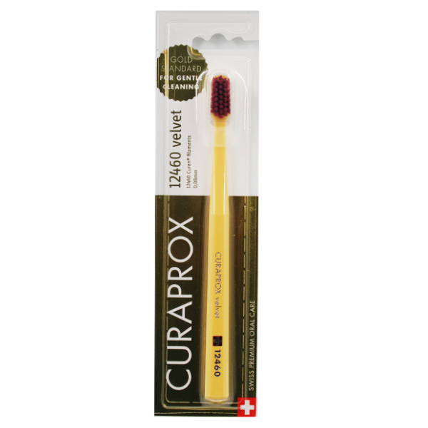 Curaprox Velvet 12460 Ultra Soft Toothbrush 1 copë - E verdhë-Fuksia