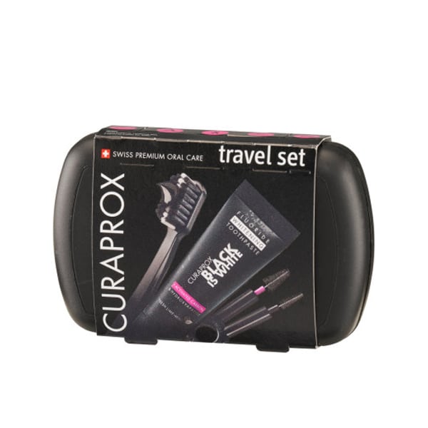 Curaprox Travel Set Black is White 1 set - E zezë-E bardhë