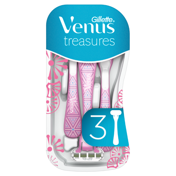 Gillette Venus Treasures Women's Disposable Razors 3 copë
