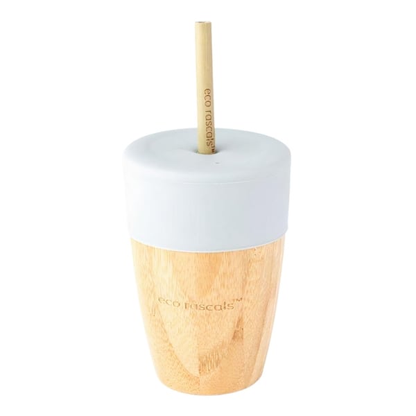 Eco Rascals Cup with Two Straws 210ml - GRI