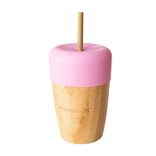 Eco Rascals Cup with Two Straws 210ml - ROZË