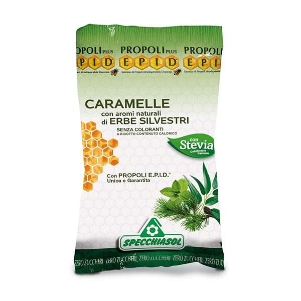 Specchiasol E.P.I.D. Caramelle Erbe Silvestri Candies for Sore Throat 67.2gr