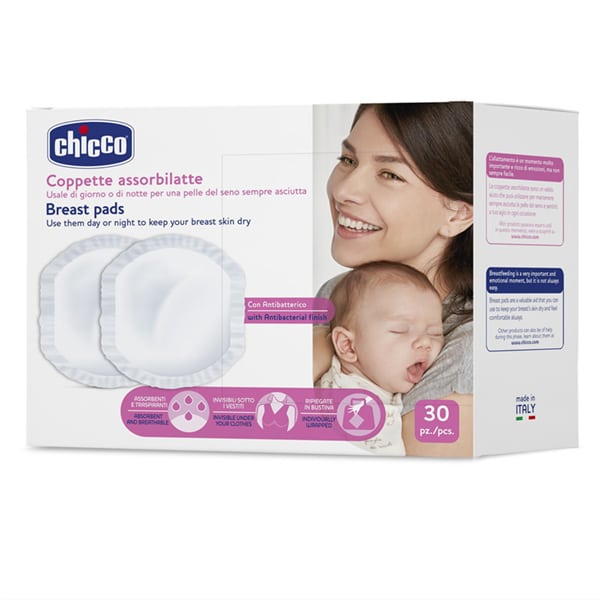 Chicco Antibacterial Breast Pads 30 copë