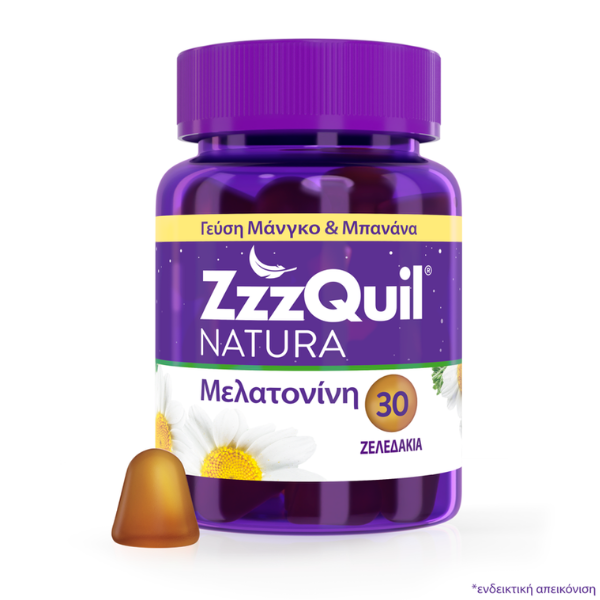 ZzzQuil Natura Melatonin Banana - Mango Flavor 30 karamele