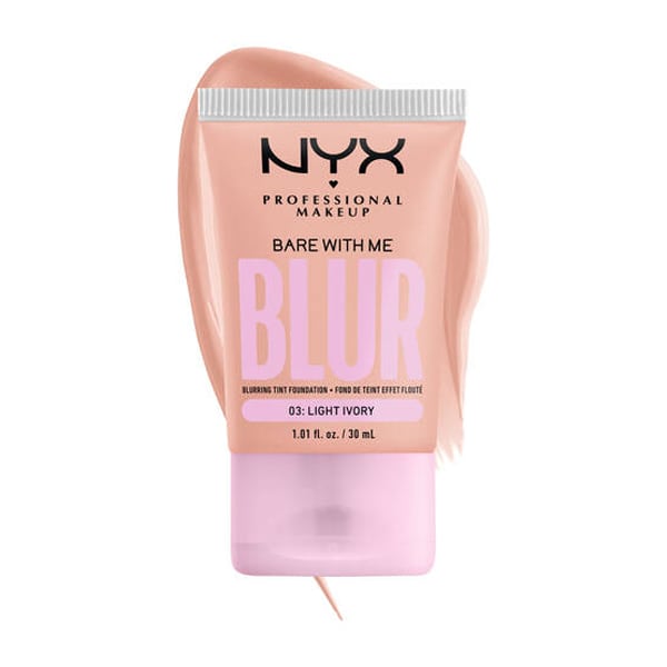 NYX PROFESSIONAL MAKE UP Bare With Me Blur TiNt FouNdatioN 30ml - 03 Ngjyrë Fildishi e Çelët