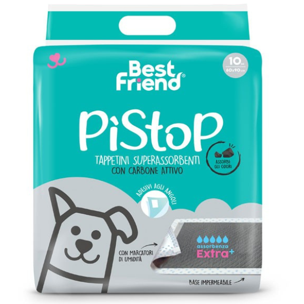 Best Friend PiStop Floor Diapers Extra+ Carbon 60x90cm 10 copë