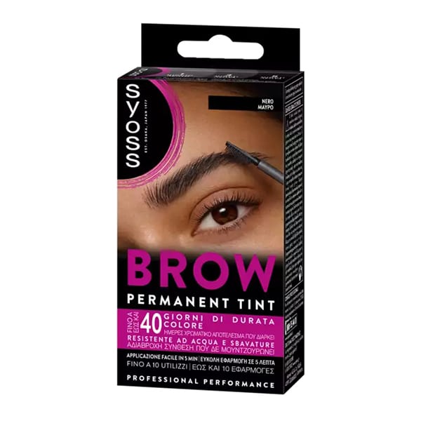 Syoss Brow Permament Τint 1 copë - 002 E zezë