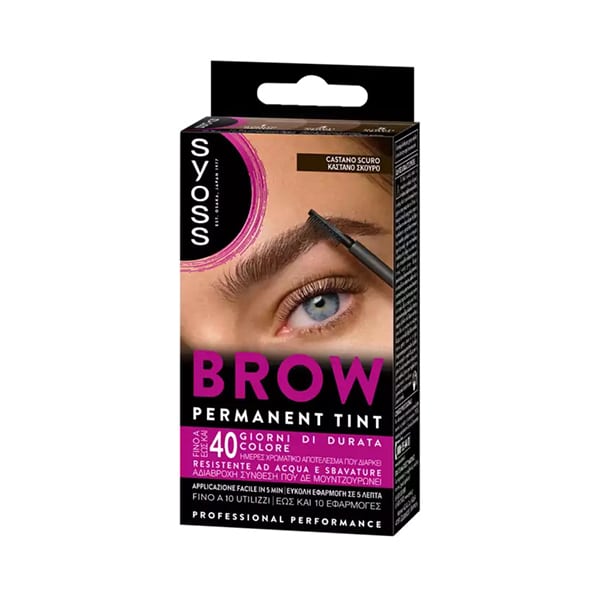 Syoss Brow Permament Τint 1 copë - Kafe e Errët