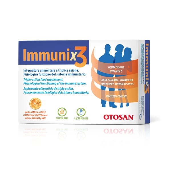 Otosan Immunix3 Orange Honey Flavor 40 tableta përtypëse
