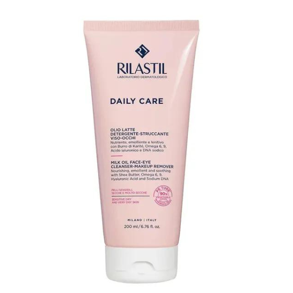 Rilastil Daily Care Milk Oil Face-Eye Cleanser & Makeup Remover 200 ml