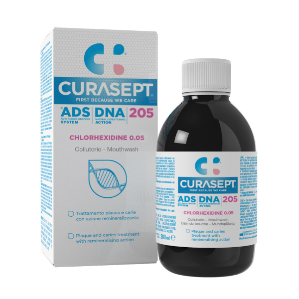 Curasept ADS DNA 205 Mouthwash Chlorhexidine 0.05% 200 ml