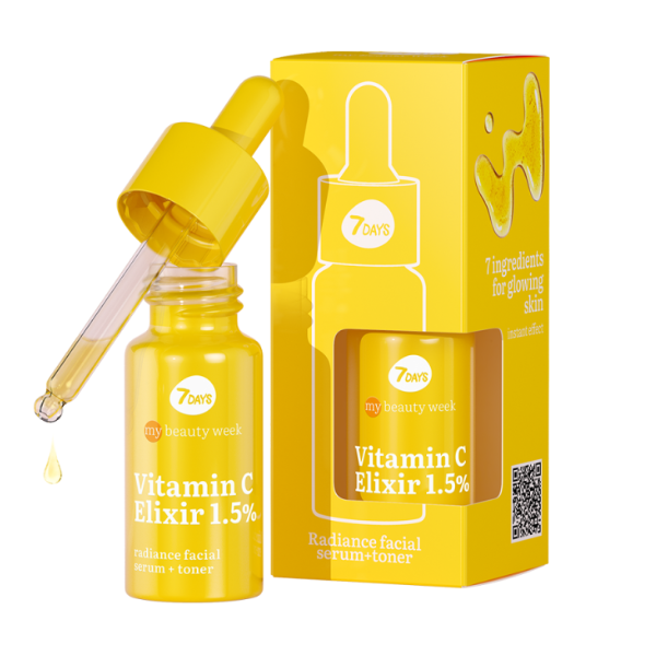 7DAYS MY BEAUTY WEEK VITAMIN C ELIXIR 1,5% Radiance Facial Serum + Toner 20 ml