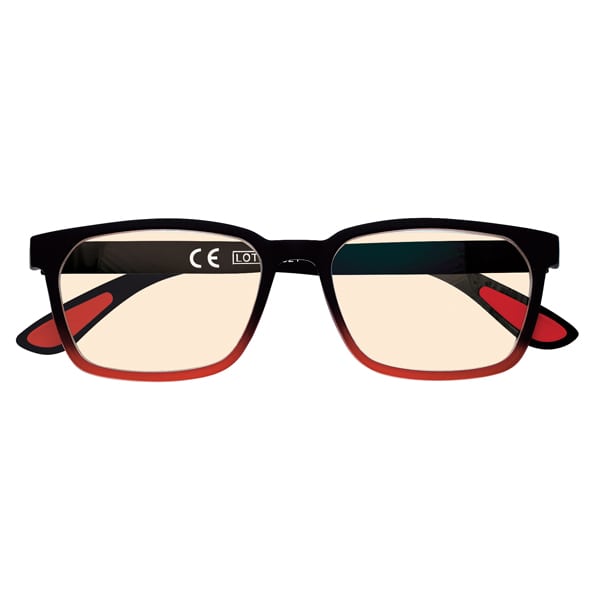 Zippo Eyewear Reading Glasses Blue Light Filter Black-Red (31Z-BL16) 1 copë